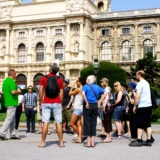 tour guide at famous sight in Vienna